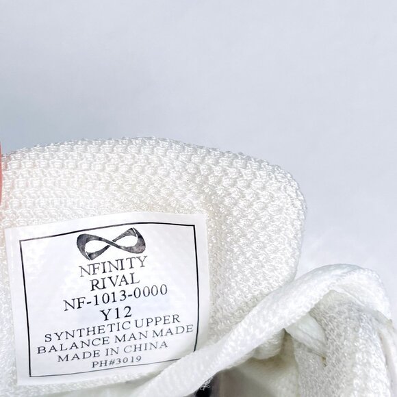 NEW NWOB NFINITY Rival White NF-1013-000 Lace Up Cheer Shoes Y12 Girls Size 12 - Picture 9 of 15